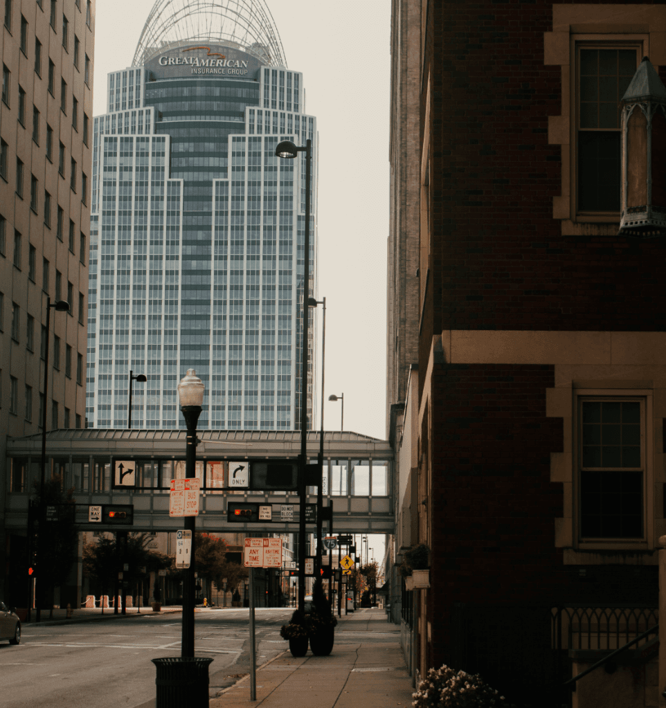 Local SEO strategy — city street view illustrating geographic market targeting