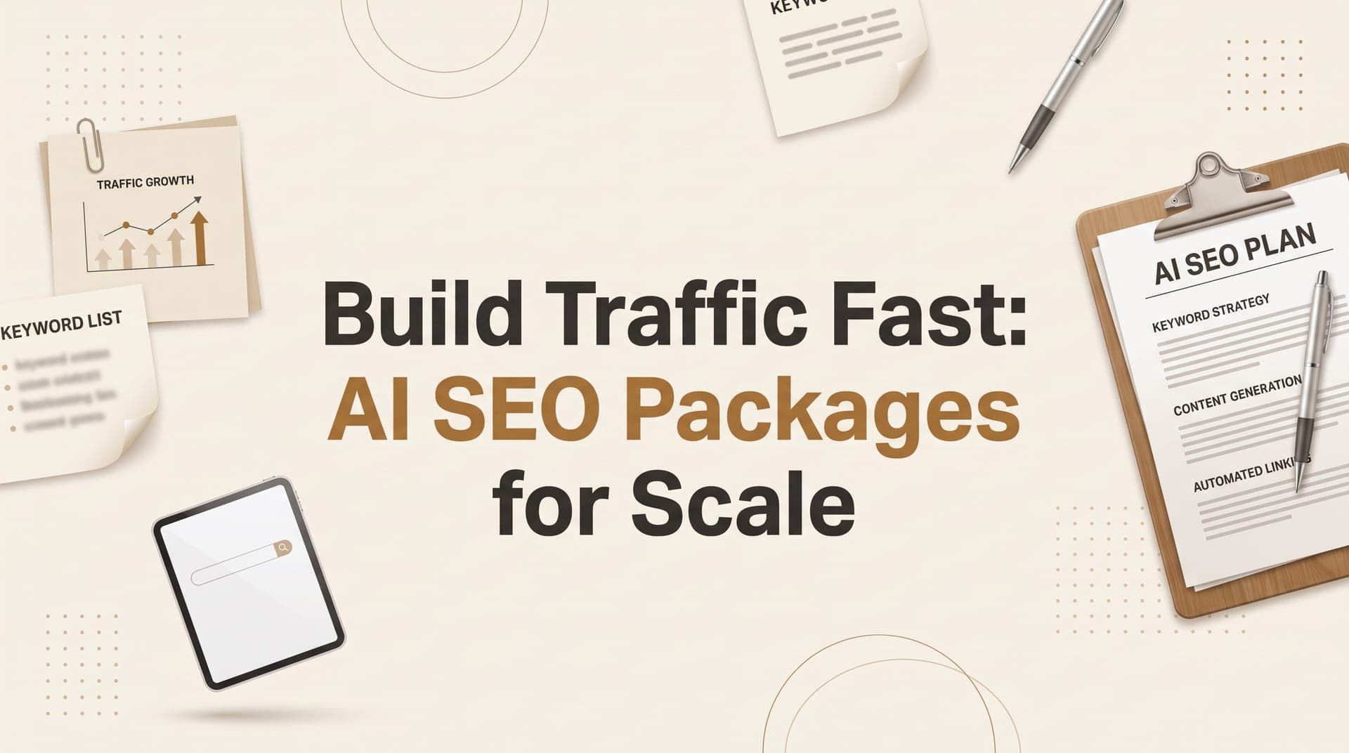 Build Traffic Fast: AI SEO Packages for Scale