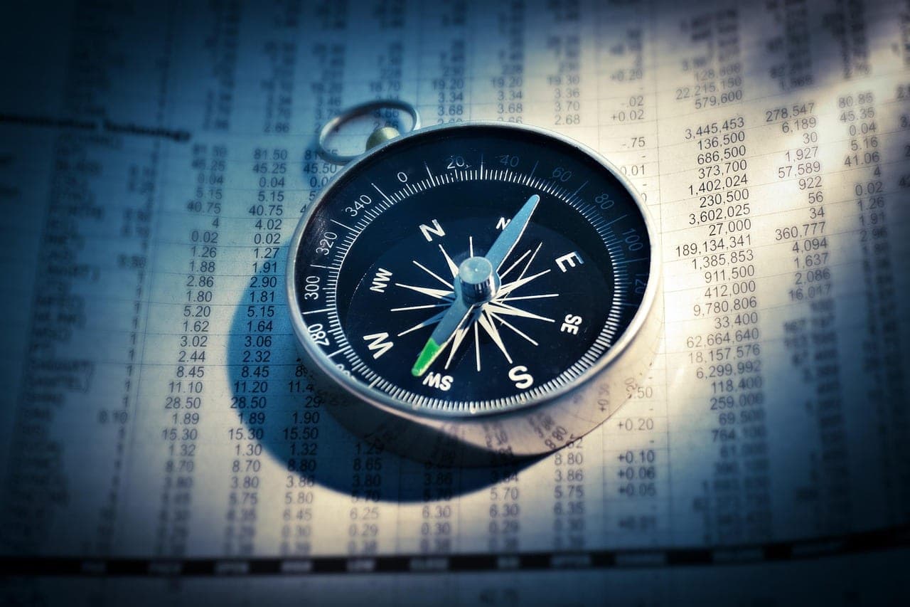 Financial spreadsheet showing revenue and profit margin calculations