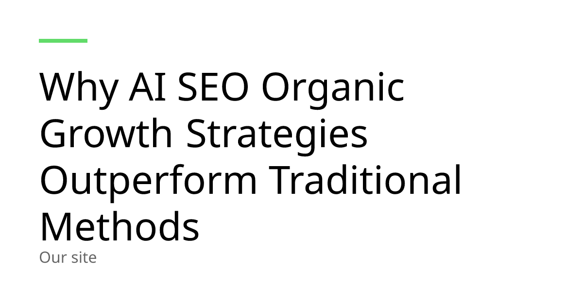 AI SEO vs. Traditional SEO for Growth