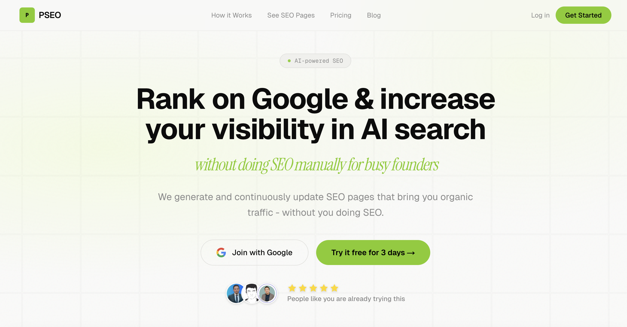ProgSEO.dev interface